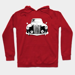 Wolseley 4/44 1950s British classic car monoblock black/white Hoodie